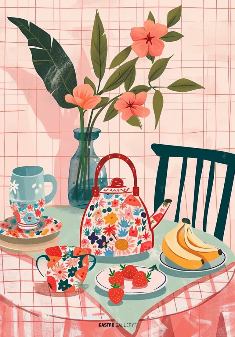 Afternoon Tea and Strawberries — view 1