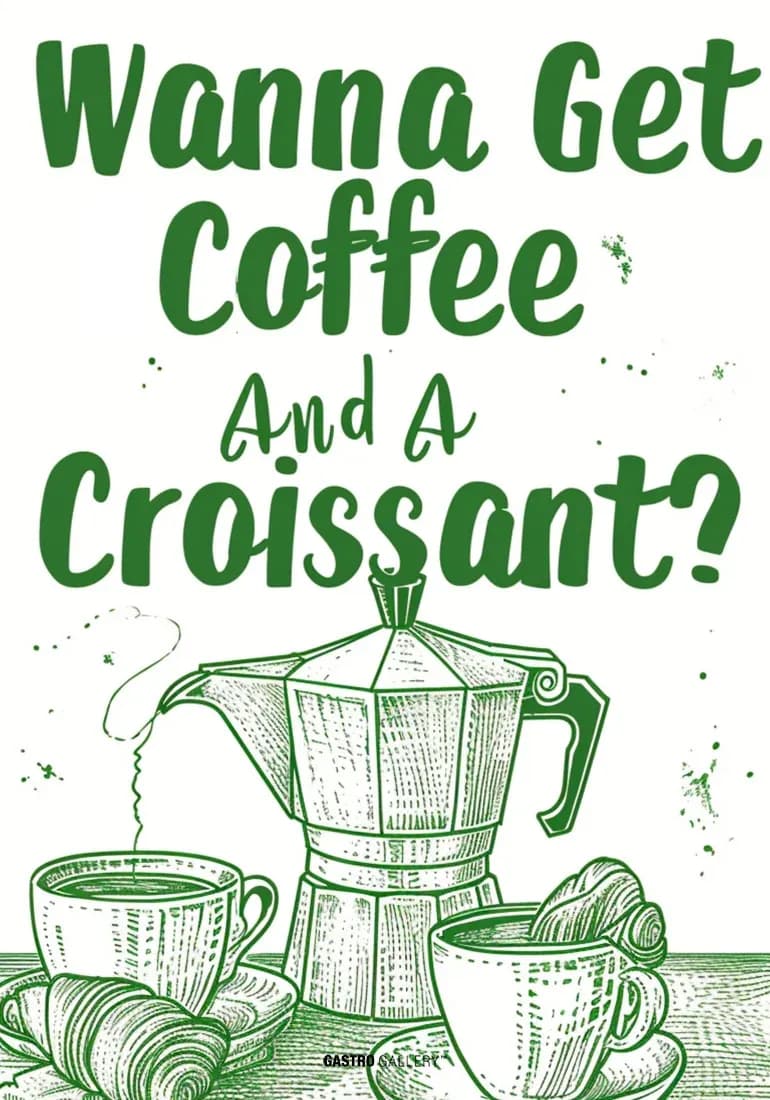 Coffee and Croissants — view 1