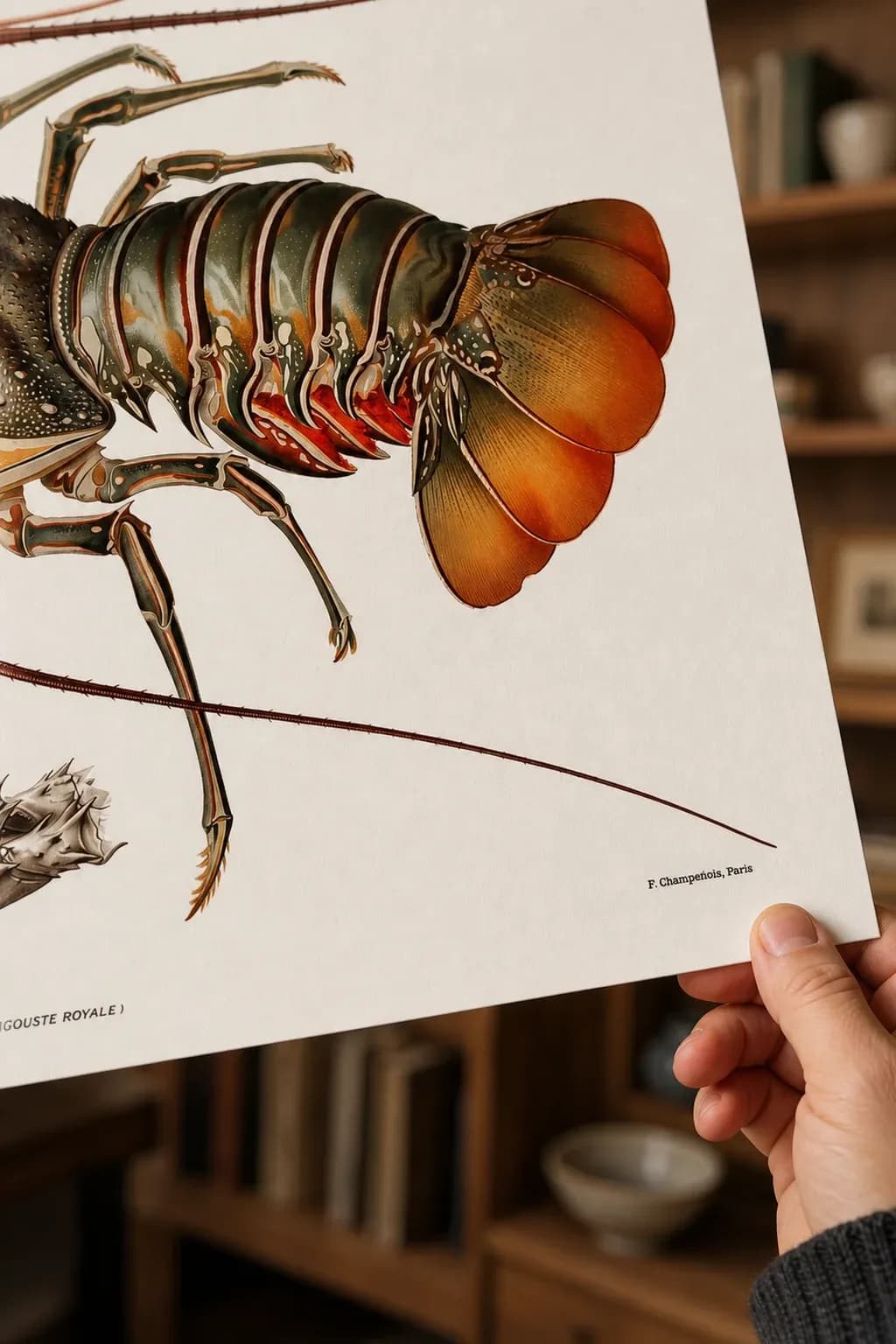 Langouste Royale — framed on a wall