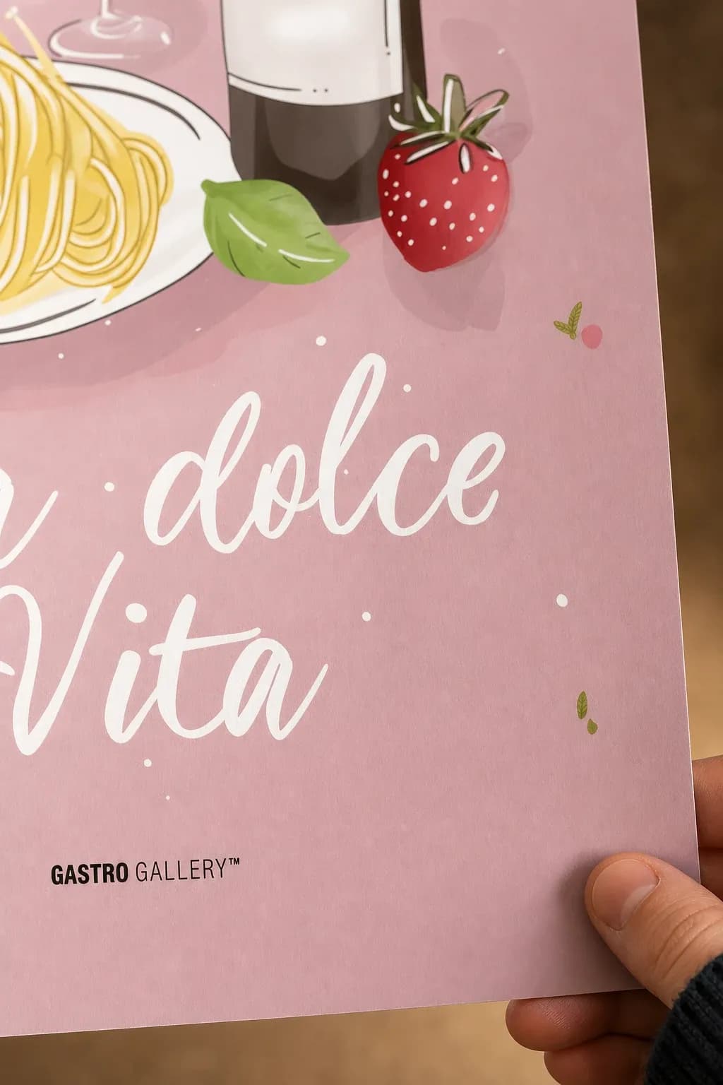 La Dolce Vita — framed on a wall