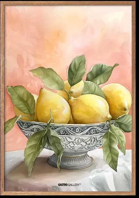 Lemons in Porcelain