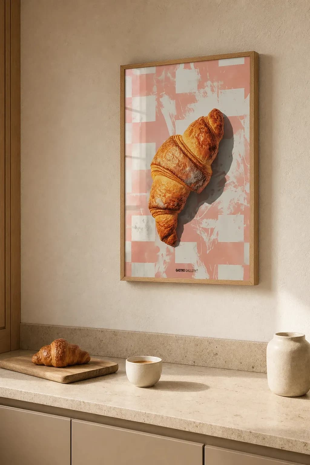 Croissant on Pink — view 2