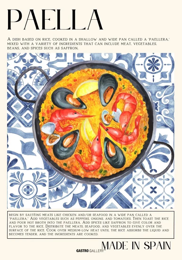 Spanish Paella Seafood — view 1