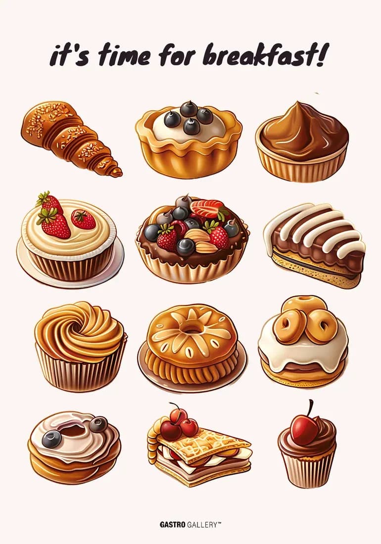 Breakfast Time Pastries