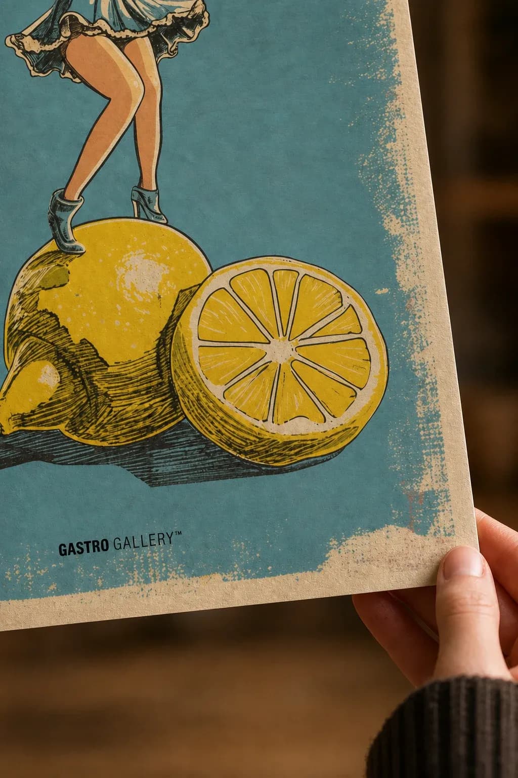 Buono Limoncello — framed on a wall