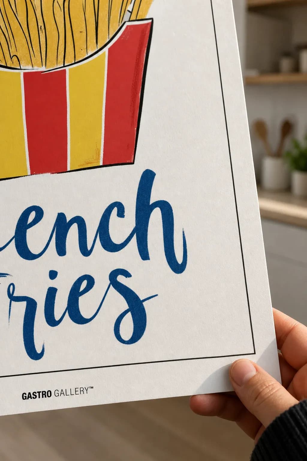 French Fries — framed on a wall