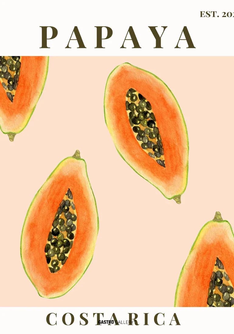 Fresh Papaya Slices