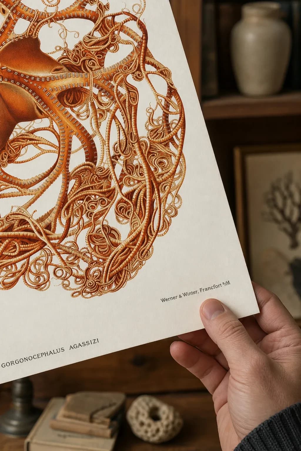 Gorgonocephalus — framed on a wall