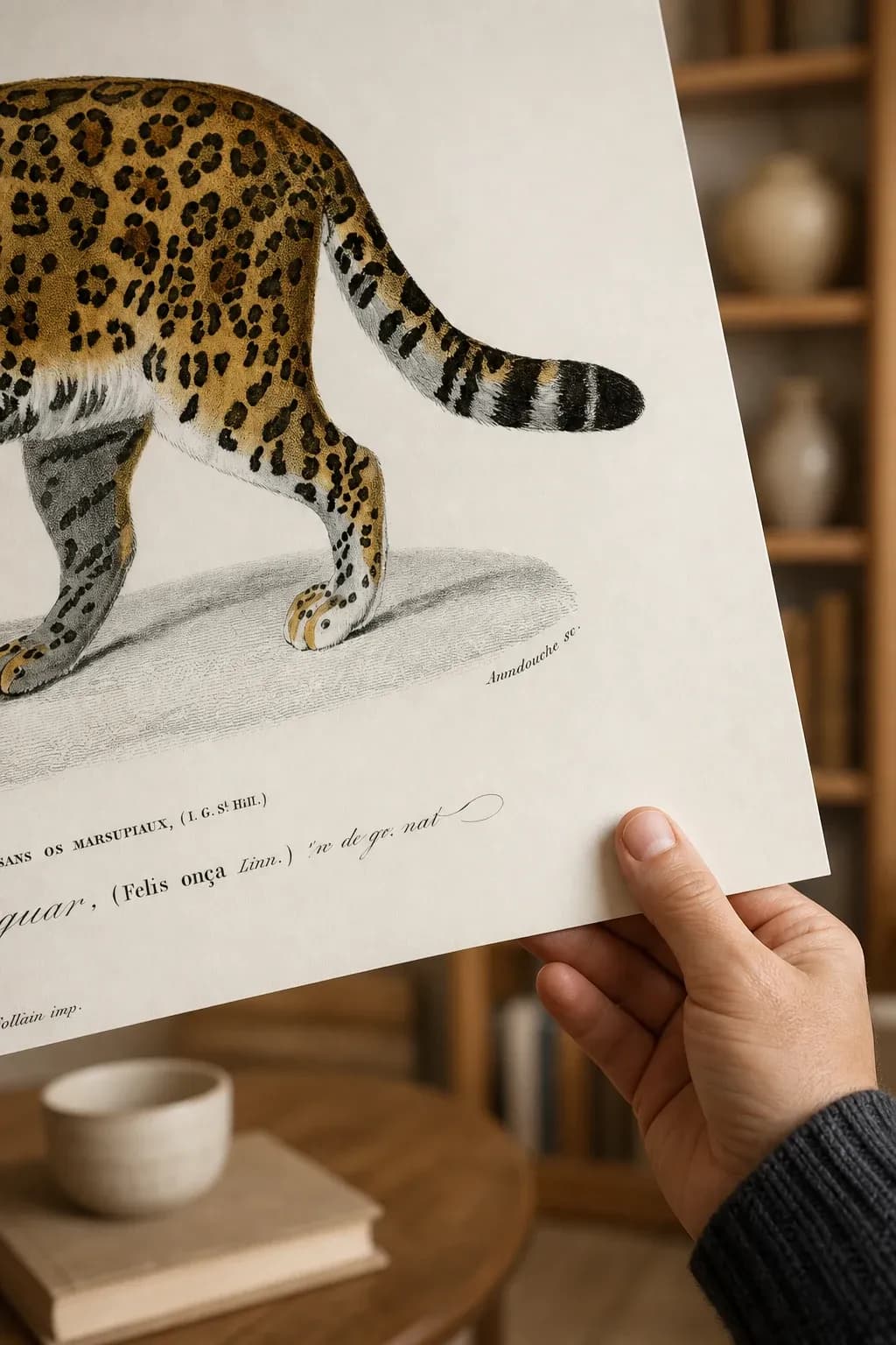 Jaguar — framed on a wall