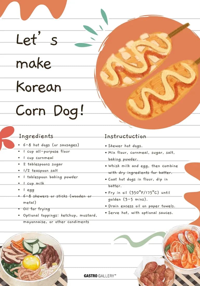 Korean Corn Dog Recipe
