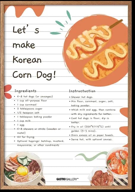 Korean Corn Dog Recipe
