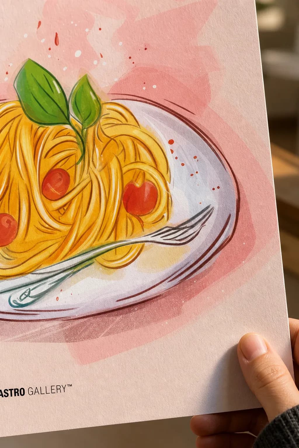 La Dolce Vita Pasta — framed on a wall