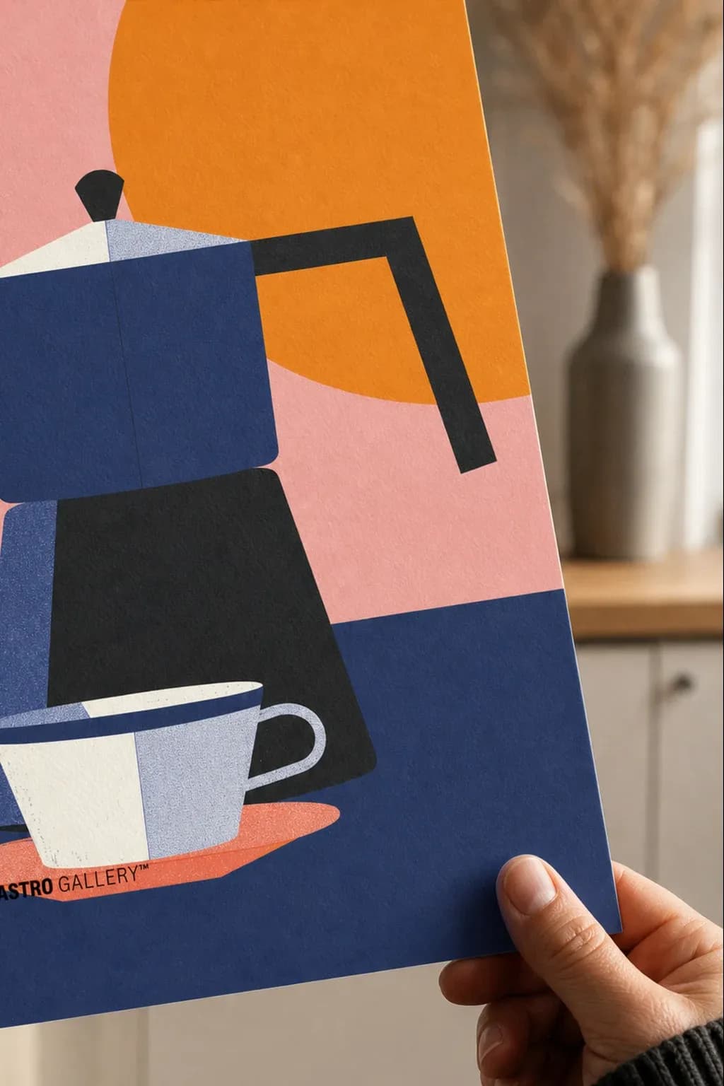 Morning Coffee Ritual — framed on a wall