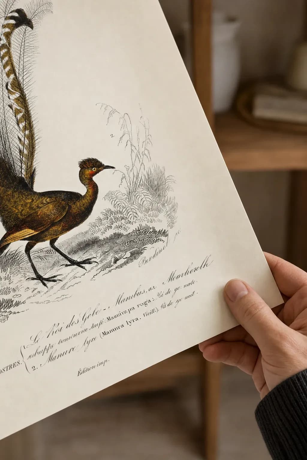 Muscicapa — framed on a wall