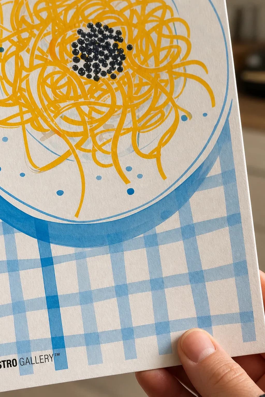 Pasta Dishes Trio — framed on a wall