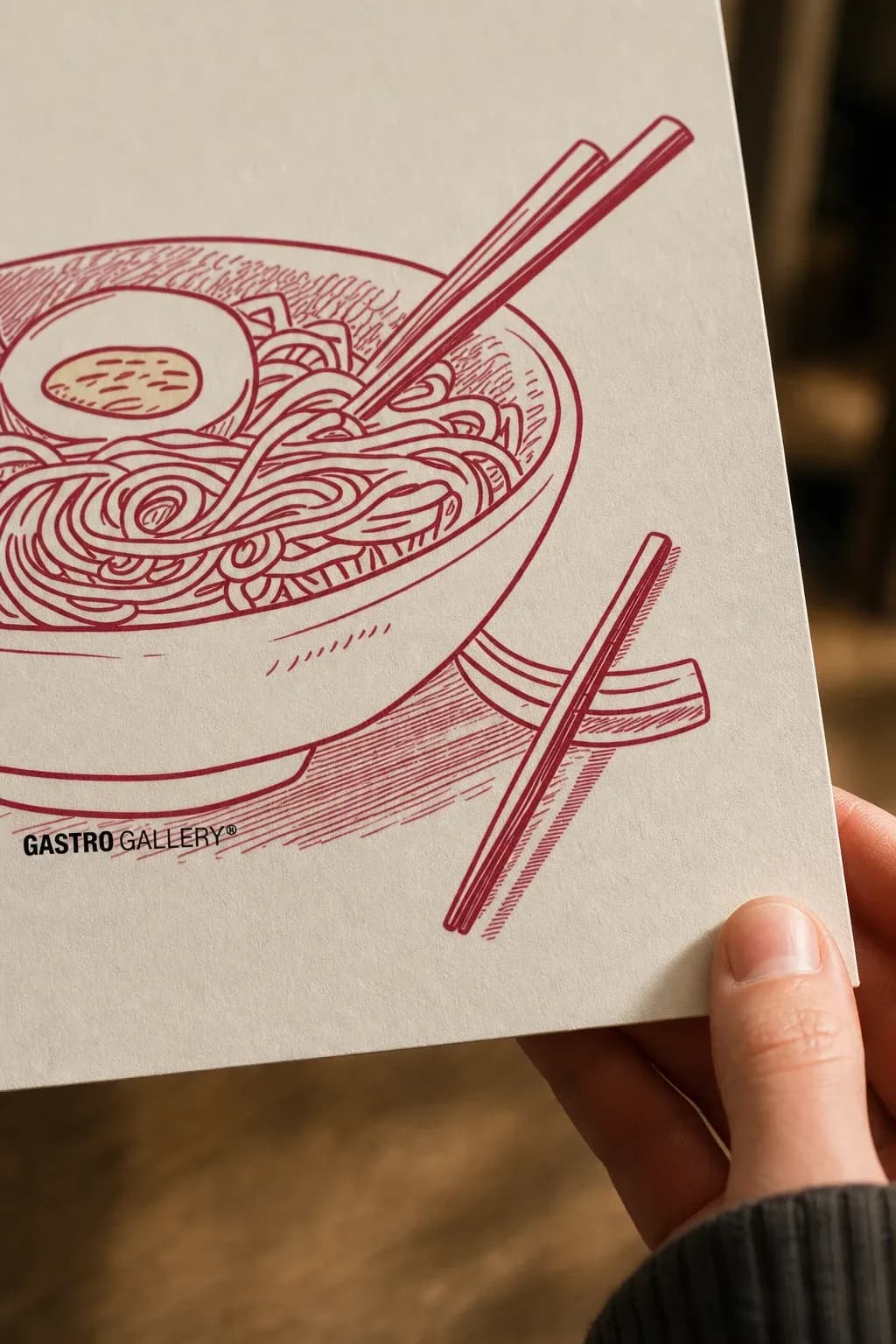 Ramen Lover Club — framed on a wall